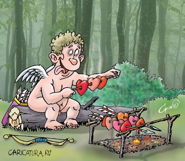 Карикатура "Амур", Виталий Гринченко