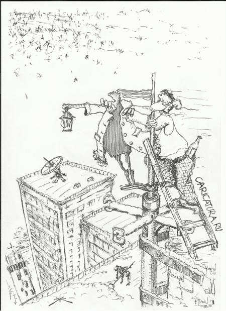 Карикатура "Дер флюгер", Борис Халаимов