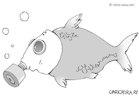 Карикатура "Рыба-хобот", Ramiz Imanov