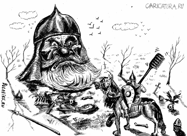 Карикатура "С щеткой", Булат Ирсаев