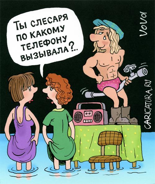 Карикатура "Слесаря вызывали?", Владимир Иванов