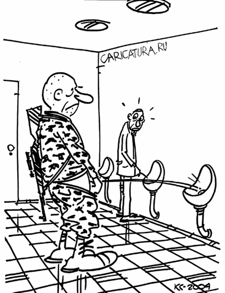Карикатура "Снайпер", Вячеслав Капрельянц
