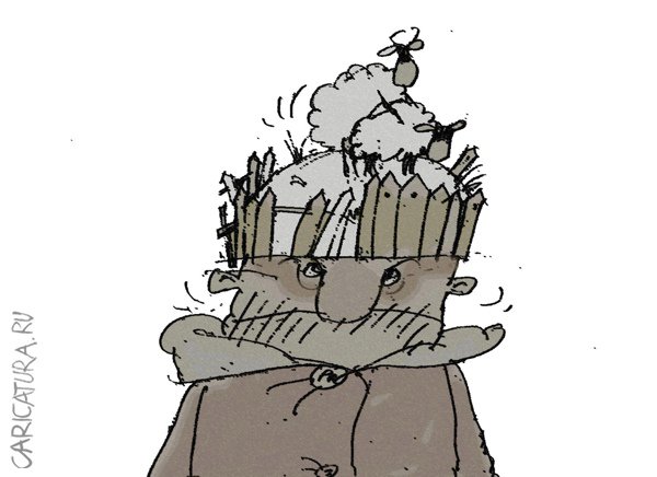 Карикатура "Бараны", Андрей Климов