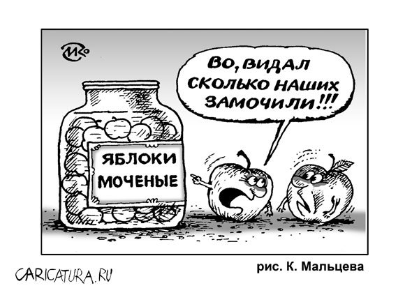 Карикатура "Замочили", Константин Мальцев