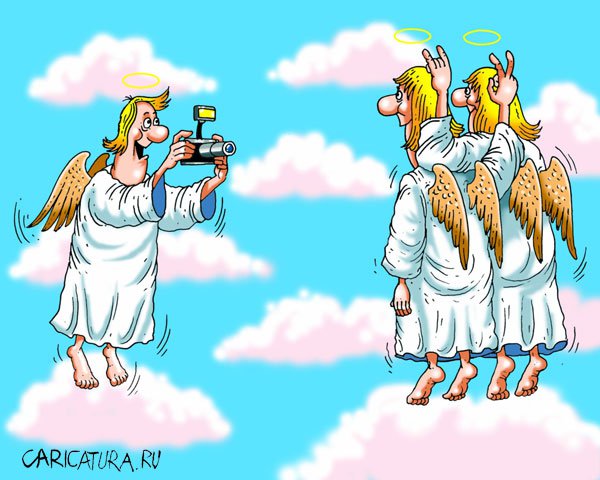 Карикатура "Ангелы", Игорь Конденко