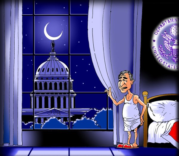 Карикатура "Ночной кошмар", Игорь Конденко