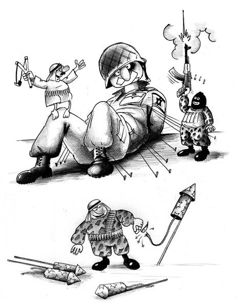 Карикатура "Арабо-израильский конфликт", Сергей Корсун