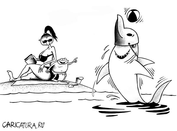 Карикатура "Дельфин", Сергей Корсун