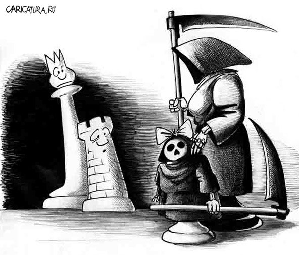 Карикатура "Детский мат", Сергей Корсун