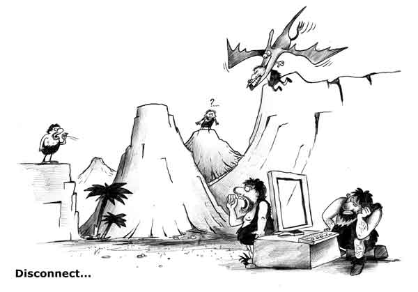 Карикатура "Disconnect", Сергей Корсун