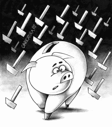 Карикатура "Дождь", Сергей Корсун