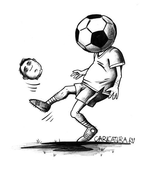 Карикатура "Футболист", Сергей Корсун