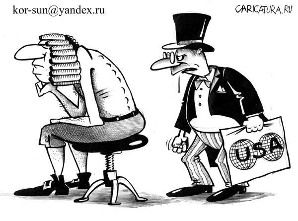 Карикатура "Хребет Ломоносова", Сергей Корсун