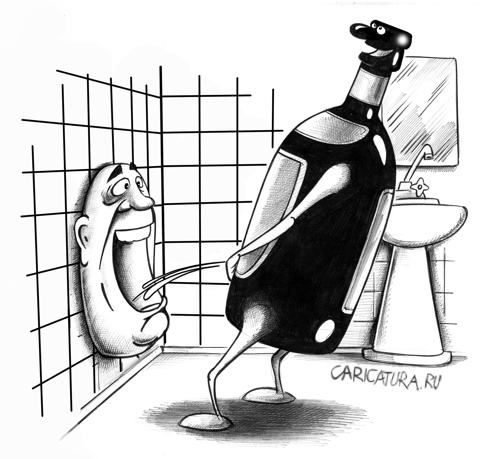 Карикатура "Пиво", Сергей Корсун