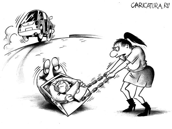 Карикатура "Похитители сумочек", Сергей Корсун