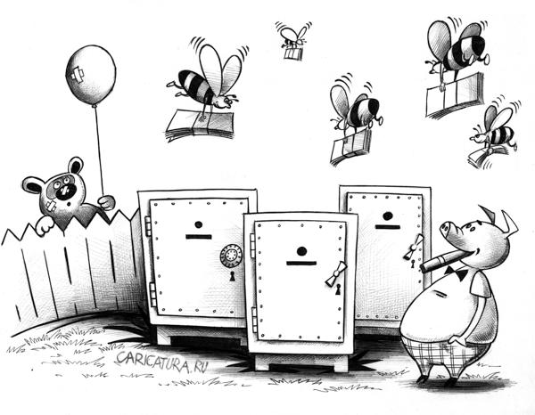 Карикатура "Правильные пчелы", Сергей Корсун