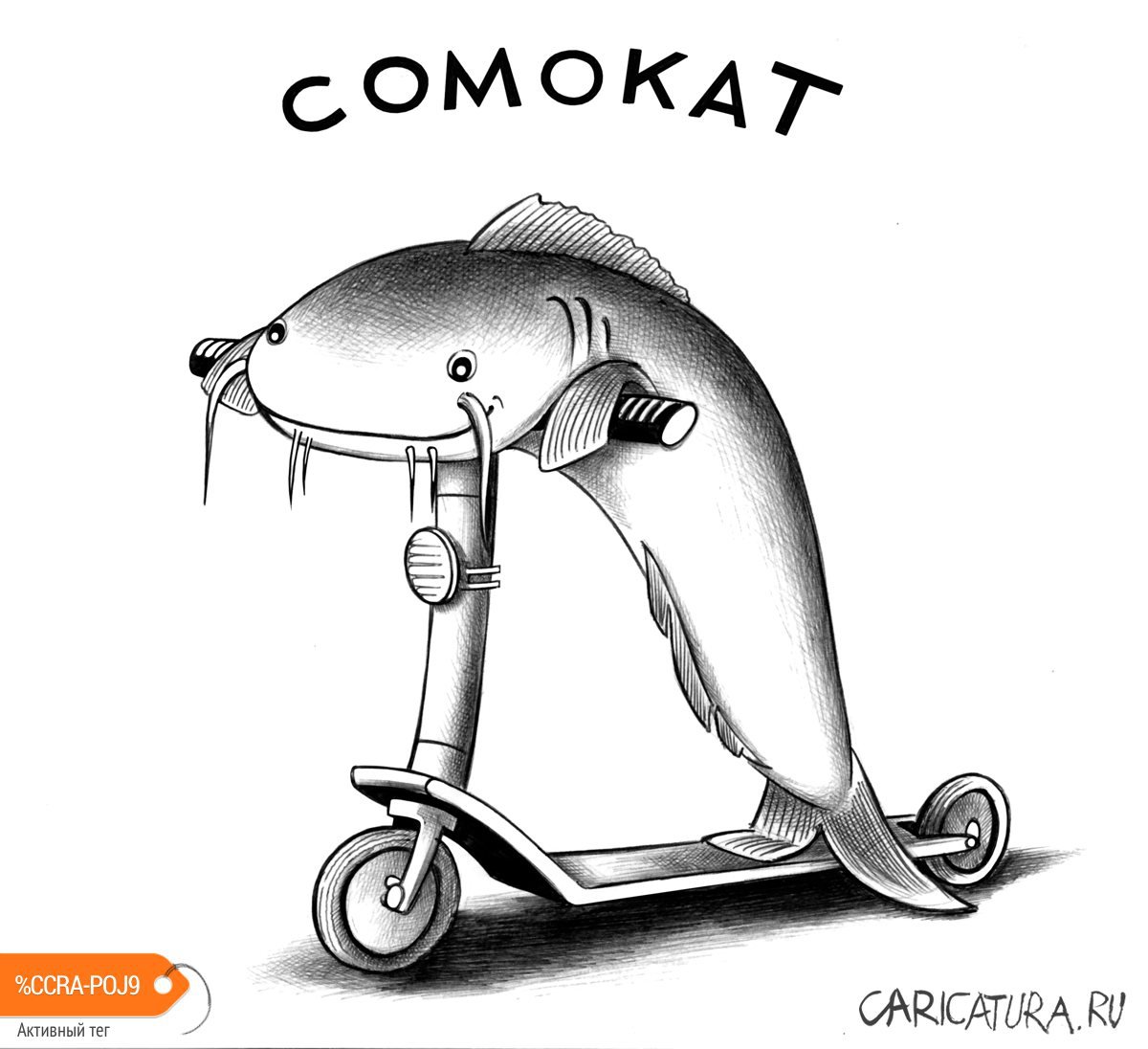 Карикатура "Сомокат", Сергей Корсун