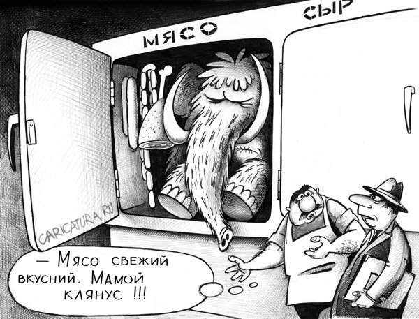 Карикатура "Свежее мясо", Сергей Корсун
