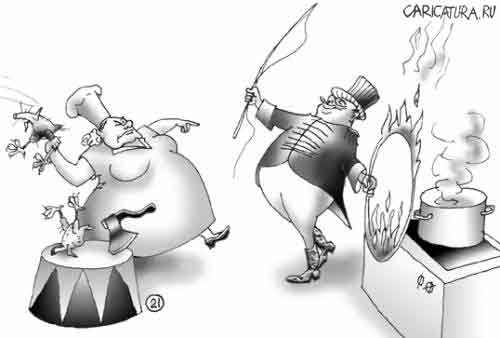 Карикатура "Алле!", Евгений Кран