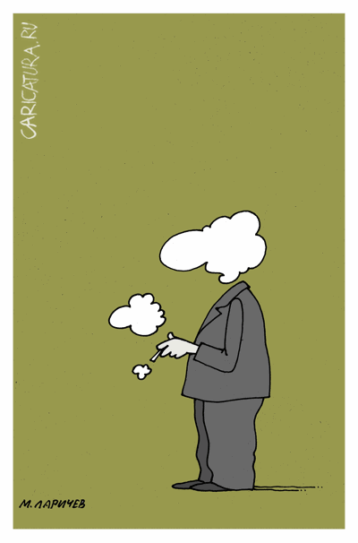 Карикатура "Голова", Михаил Ларичев