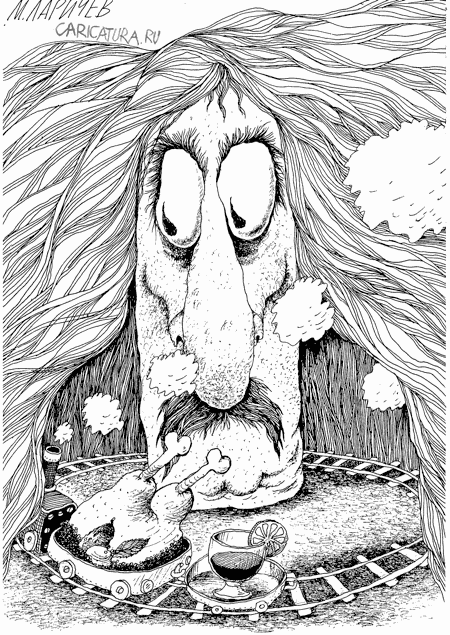 Карикатура "Мимо носа...", Михаил Ларичев