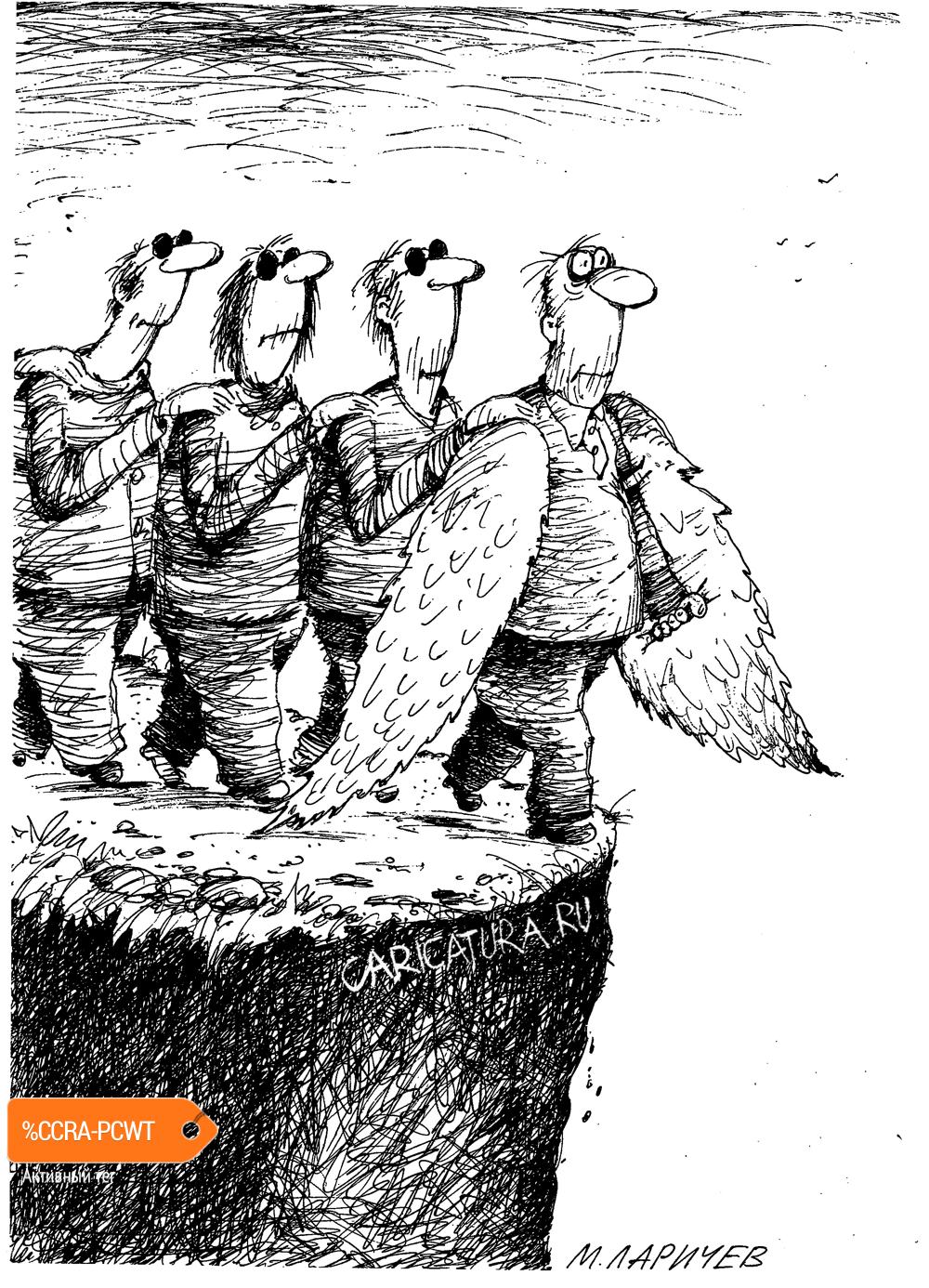 Карикатура "Впередсмотрящий", Михаил Ларичев