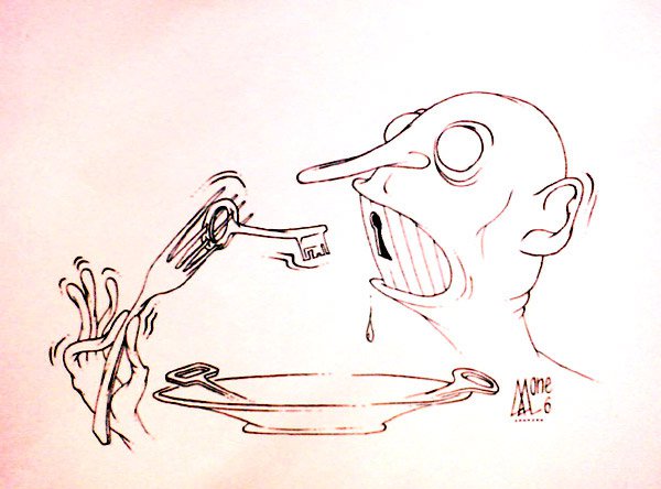Карикатура "Диета", Андрей Лупин