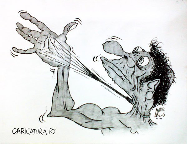 Карикатура "Хиромант", Андрей Лупин