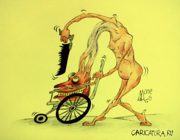 Карикатура "Инвалид", Андрей Лупин