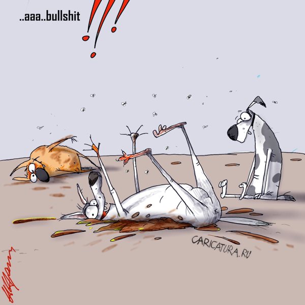 Карикатура "Булшит", Александр Цап