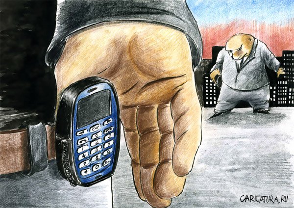 Карикатура "Вестерн по понятиям", Олег Малянов
