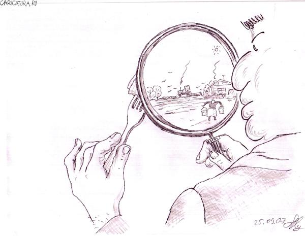 Карикатура "Другой мир", Михаил Марченков