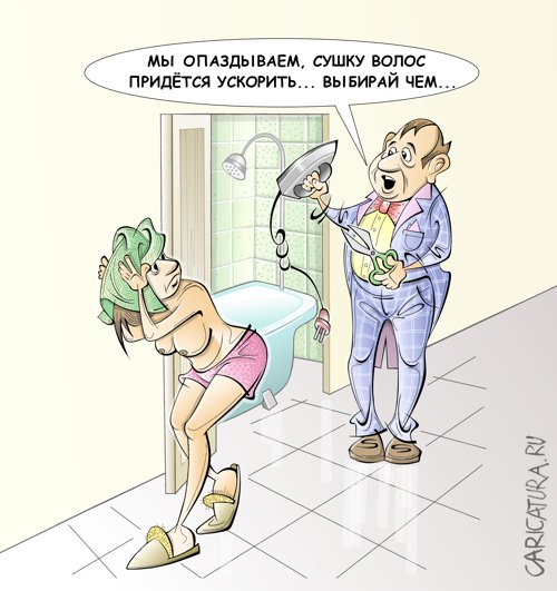 Карикатура "Дела семейные", Виталий Маслов