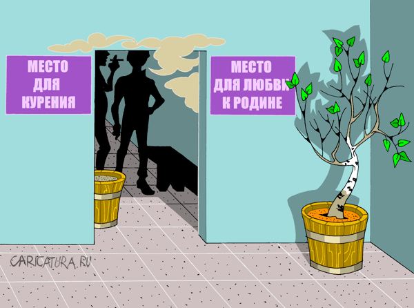 Карикатура "В специально отведенных местах", Виталий Маслов