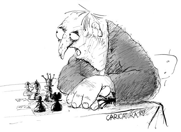 Карикатура "Шахматы", Мирослав Мирчев