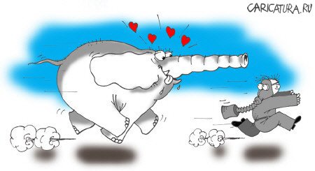 Карикатура "Слон", Сергей Нетесов