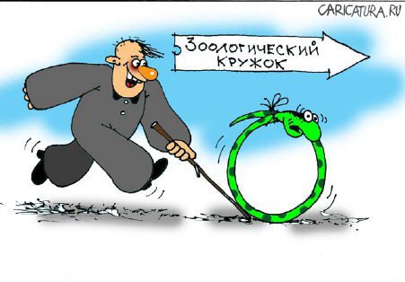 Карикатура "Зоокружок", Сергей Нетесов
