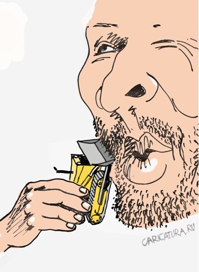 Карикатура "Утро тракториста", Валерий Осипов