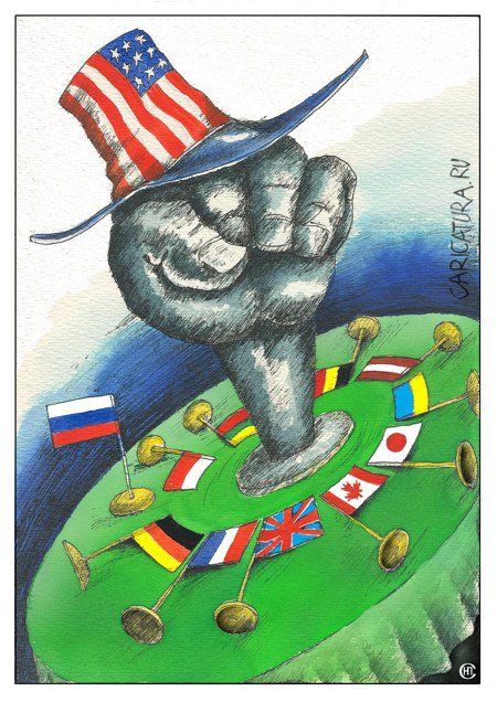 Карикатура "Демократическое раболепство", Николай Свириденко