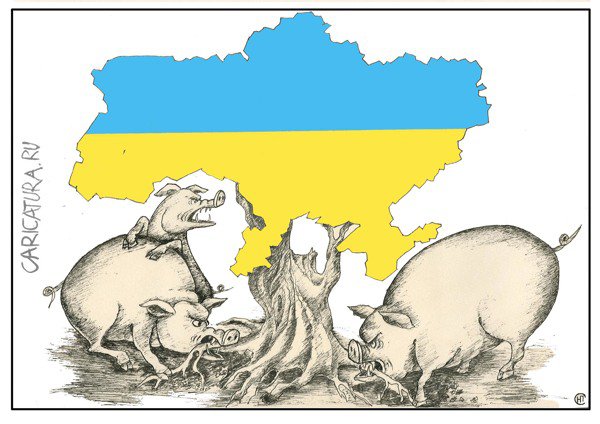Карикатура "Оппозиция (по И.А.Крылову)", Николай Свириденко