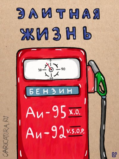 Карикатура "Элитная жизнь", Роман Пионеров
