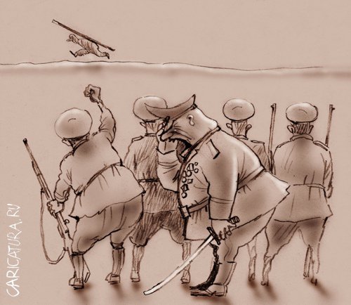 Карикатура "Мазилы", Александр Попов