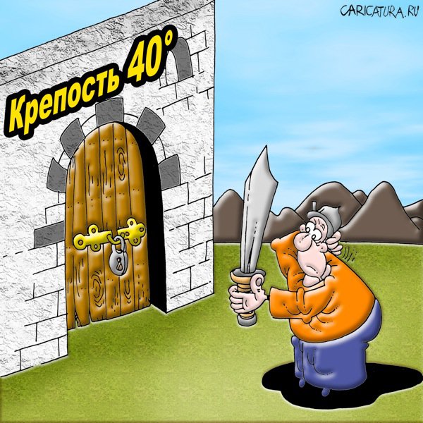 Карикатура "Крепость", Вячеслав Потапов