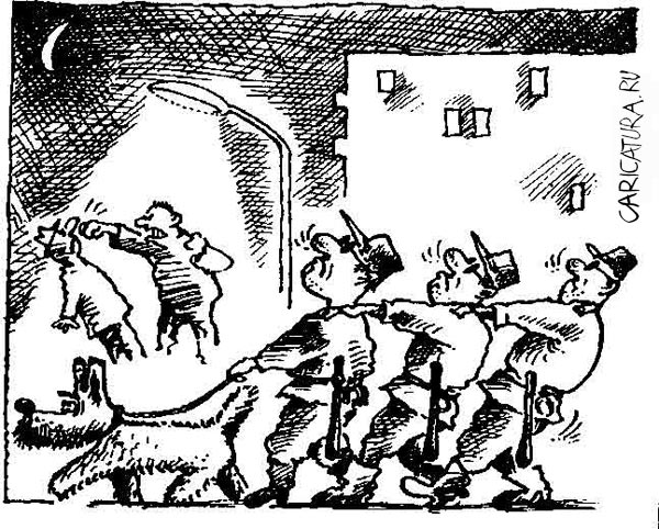 Карикатура "Слепота", Николай Рачков