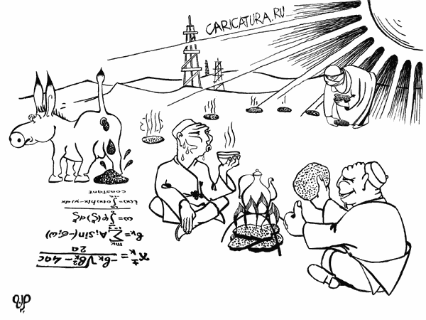 Карикатура "Гелиоэнергетика", Ильяс Репиуллин