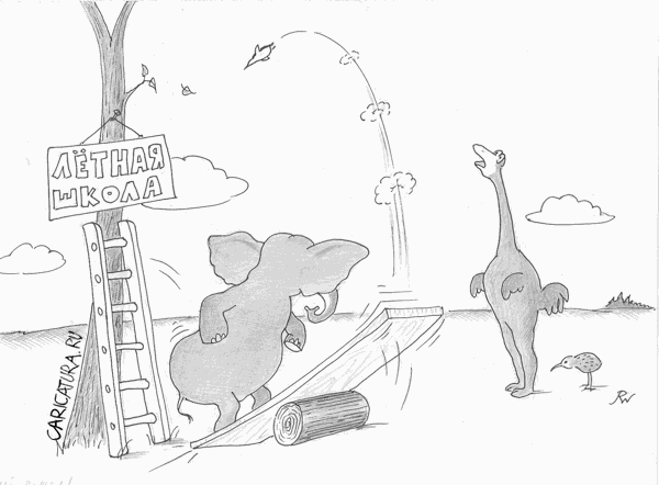 Карикатура "5 секунд - полет нормальный...", Вадим Резонов