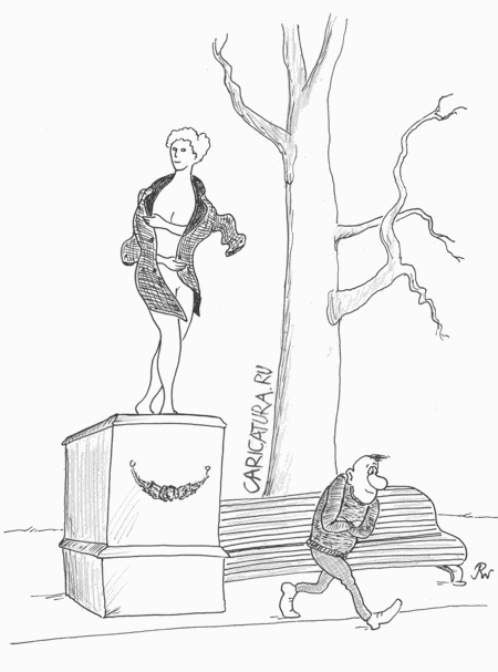 Карикатура "Летний сад", Вадим Резонов