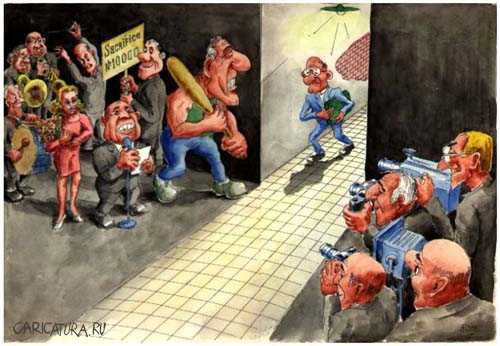 Карикатура "Юбилейное ограбление", Владимир Романов (Ром)
