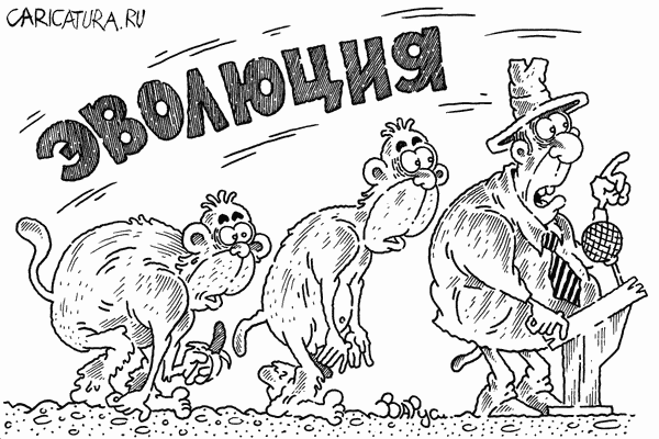 Карикатура "Эволюция", Руслан Валитов