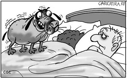 Карикатура "Ручной пес", Сергей Самсонов